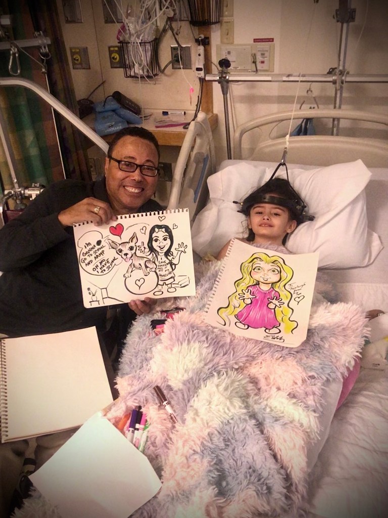 Tim and Tenleigh at Boston Children's Hospital.